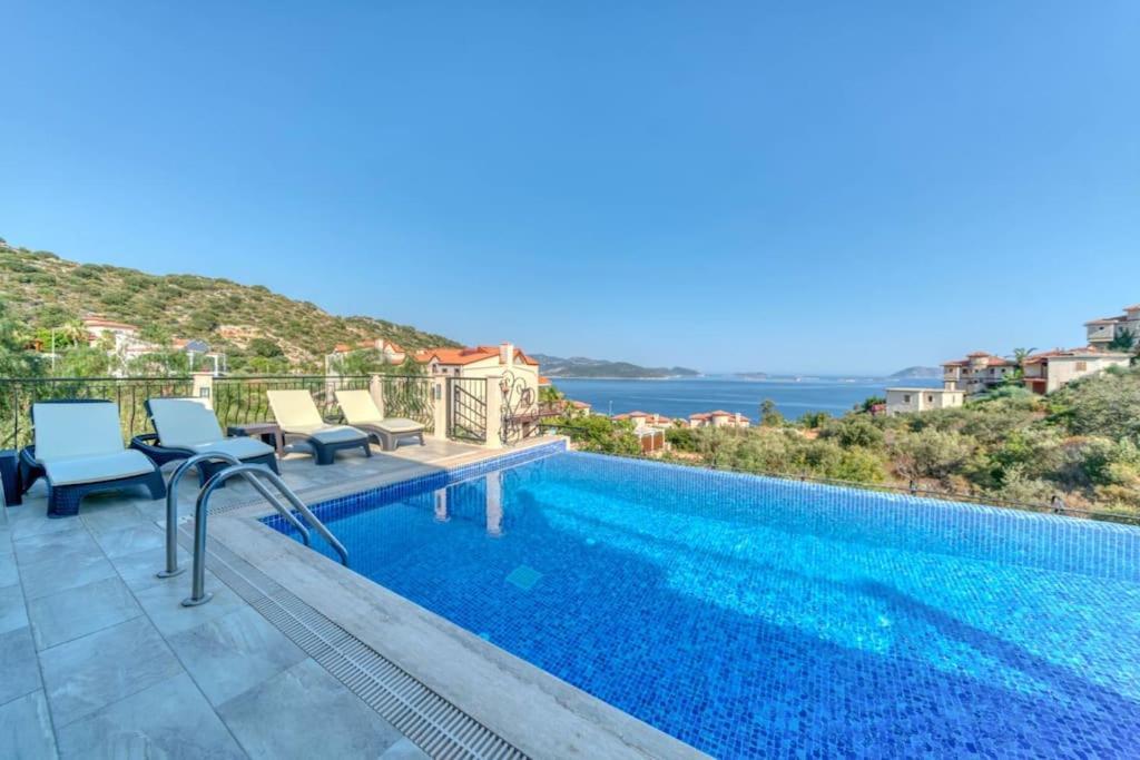 Villa Yaz Amazing Sea View And Meis Island View Kas Bagian luar foto