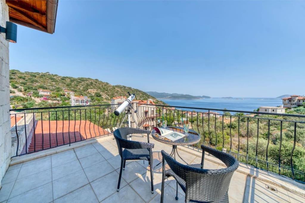 Villa Yaz Amazing Sea View And Meis Island View Kas Bagian luar foto